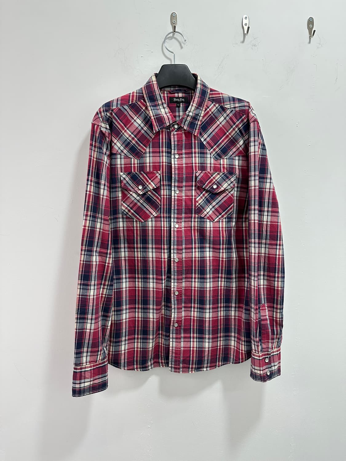 NAVY FLAG  red check shirts  상품이미지2