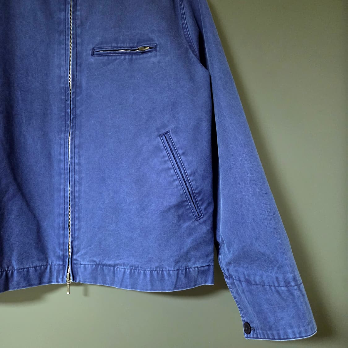[M] 처칠롬퍼 프렌치 메카닉 워크자켓 워시드블루 / 디트로이트 상품이미지4