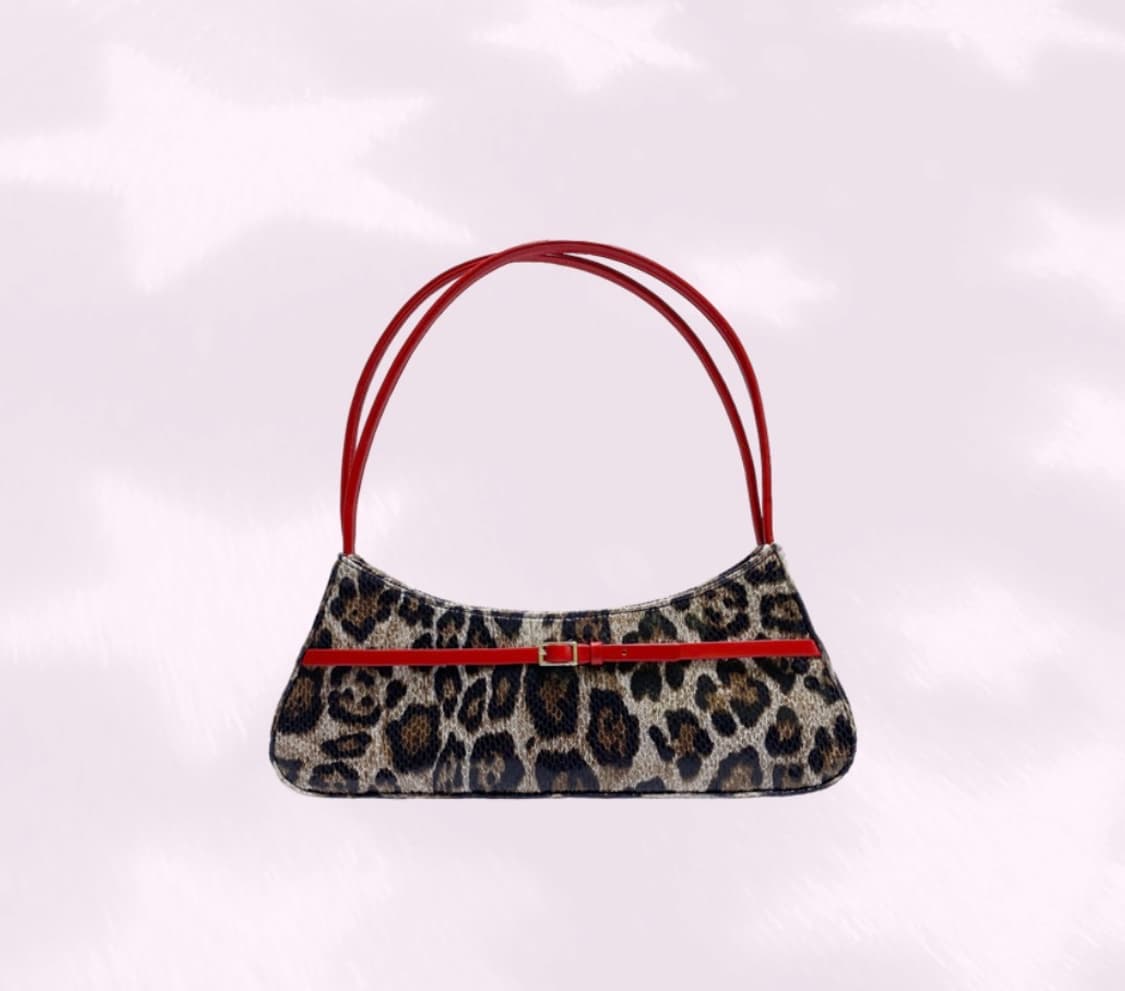 TTMAB 미니버클 스몰 바게트백 레오파트  상품이미지1