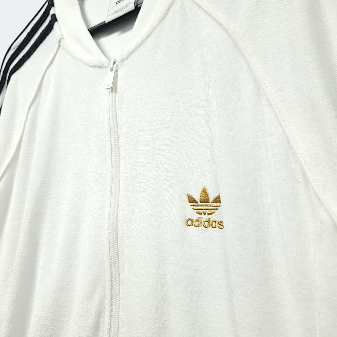 [L] 아디다스 화이트&블랙라인 오리지널 테리 슈퍼스타 져지 상품이미지4