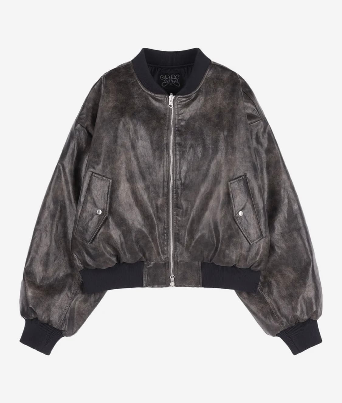 팬시클럽 퀄팅 리버시블 엠보 점퍼 (블랙)  상품이미지1