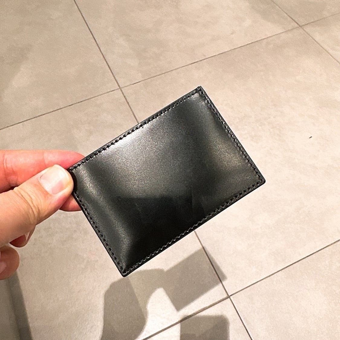 (정품/새상품) 프레리 긴자 블랙 코도반 레더 카드지갑 상품이미지2