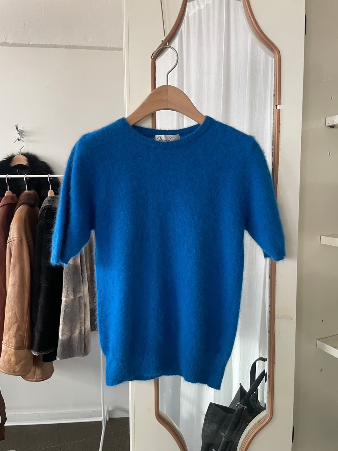 turkishblue angora short sleeve knit 상품이미지2