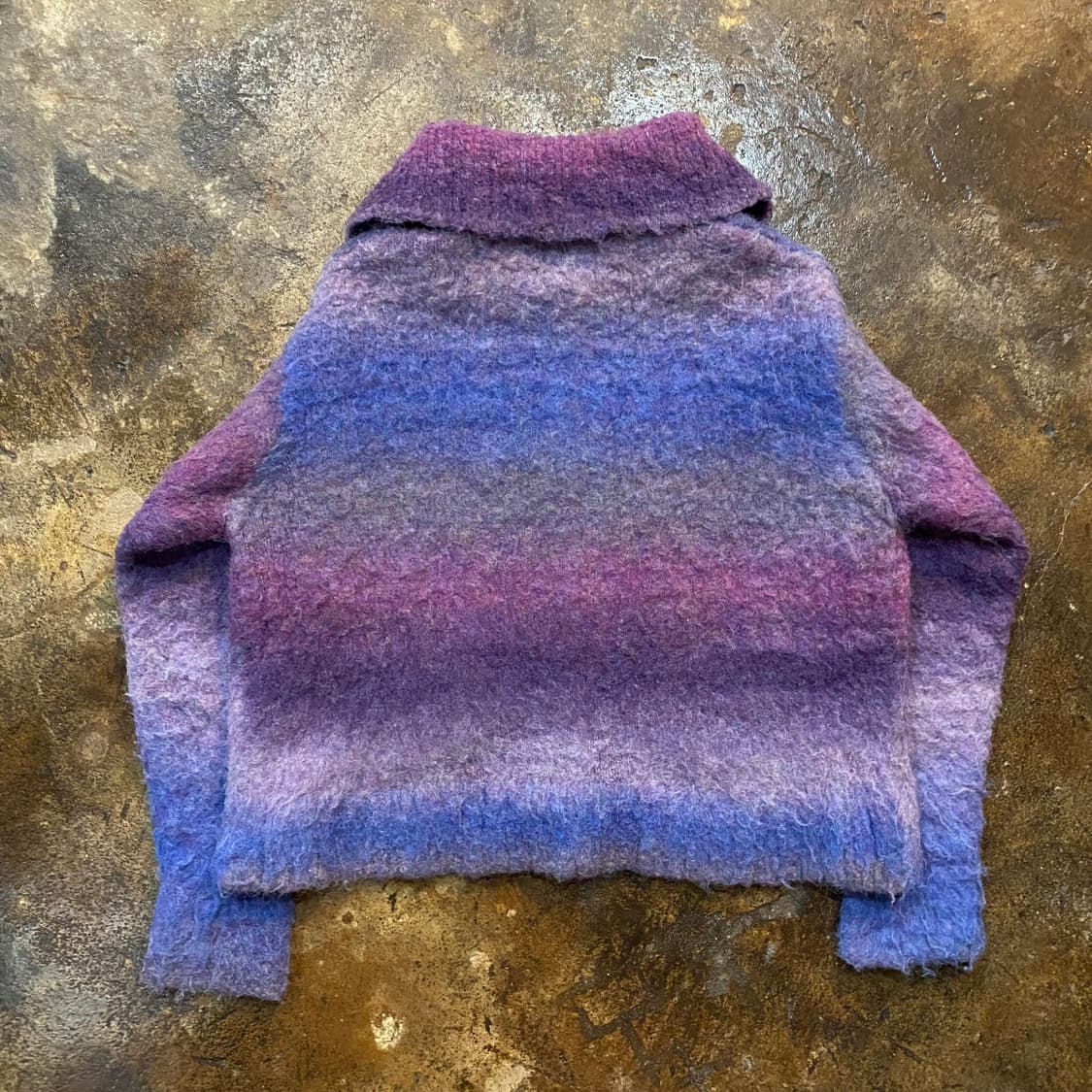 KAMIYA Sailor-Collar Knit Jacket 상품이미지5