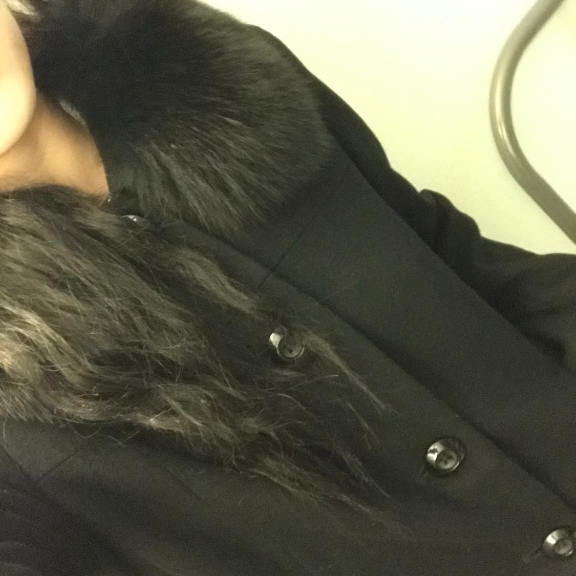 JPN vintage 모리걸 라떼갸루 하구미 퍼 코트 상품이미지3