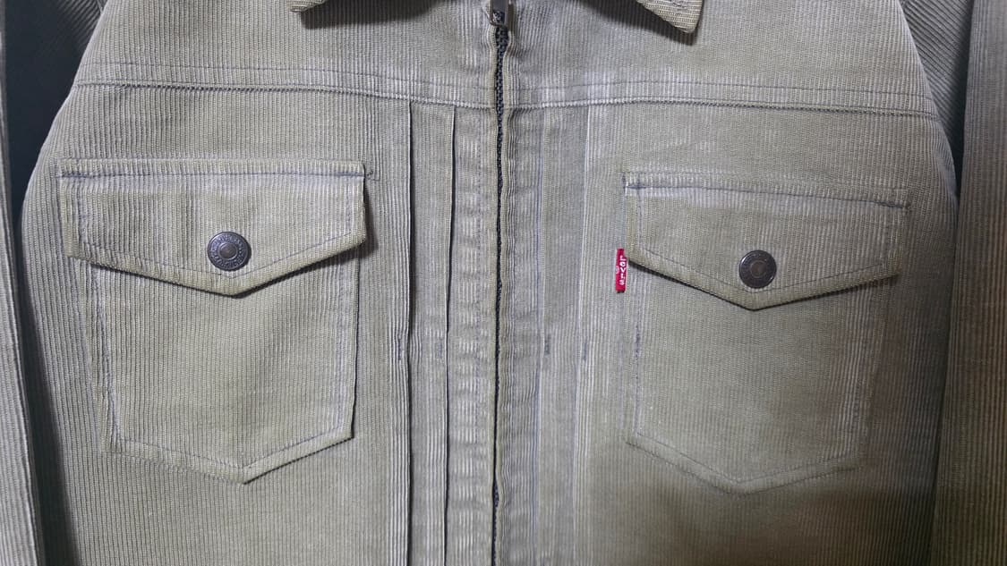 XL 리바이스 Type2 빈티지 코듀로이 지퍼 자켓 연올리브 상품이미지6