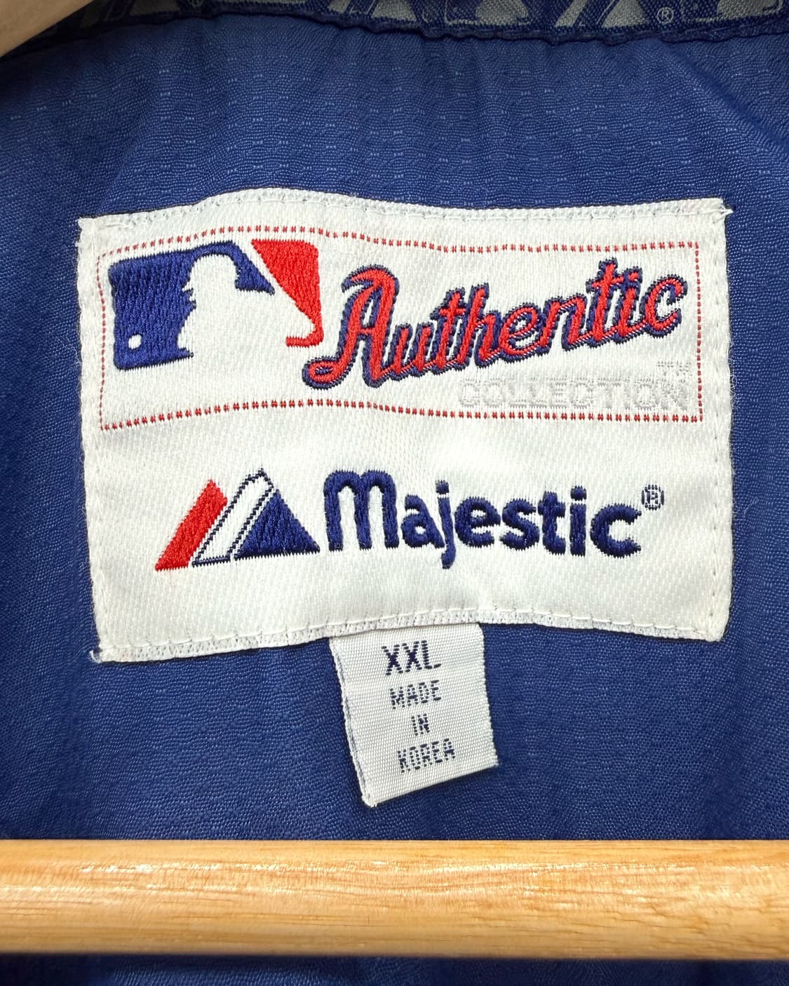 마제스틱 00s LA 다저스 후리스 패딩 점퍼 자켓 블루 상품이미지7