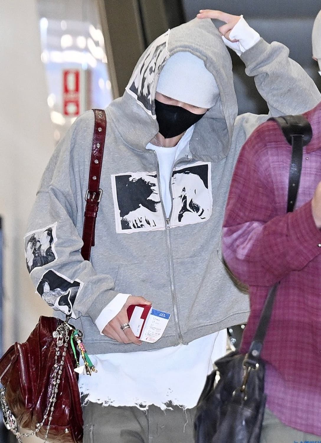 (M/105)Bastard 바스타드 펑크 프린트 오버핏 후드집업 니키 상품이미지10