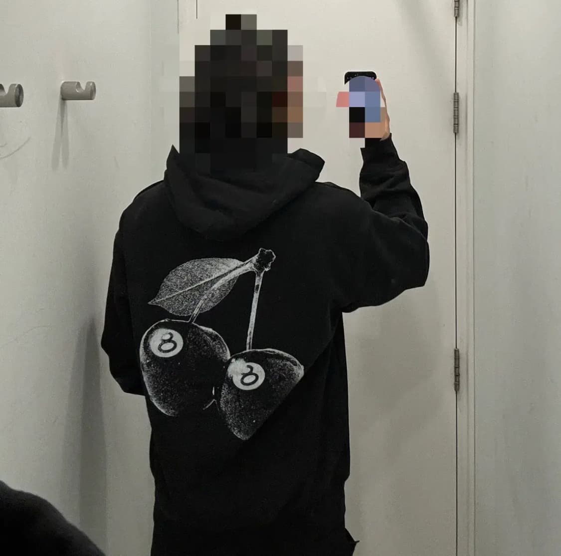 스투시 체리 후드티 블랙 L 상품이미지6