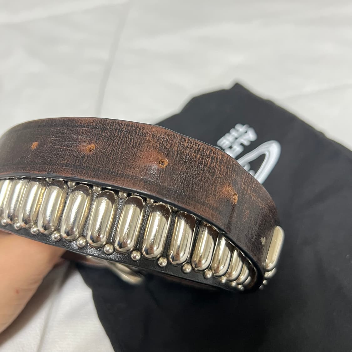 헤리티지플로스 알프레드 레더 벨트 ML 남자 상품이미지4