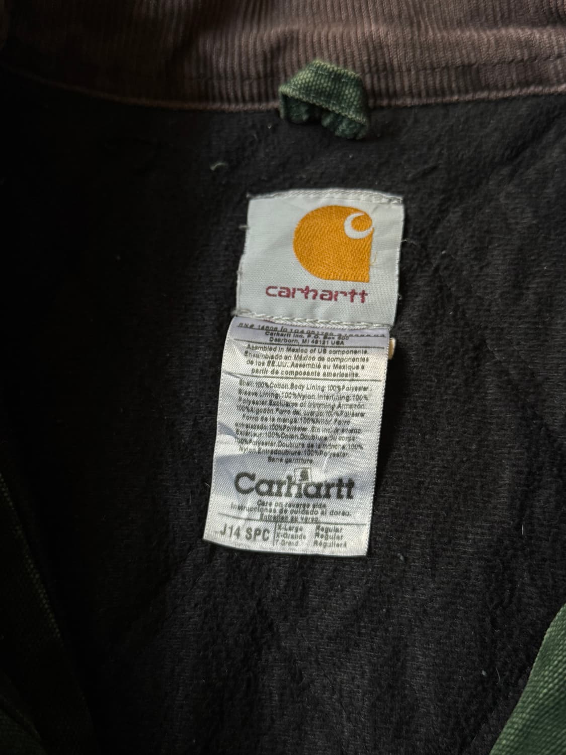 [XL]칼하트 USA J14 SPC 빈티지 워싱 산타페 워크 자켓 상품이미지2