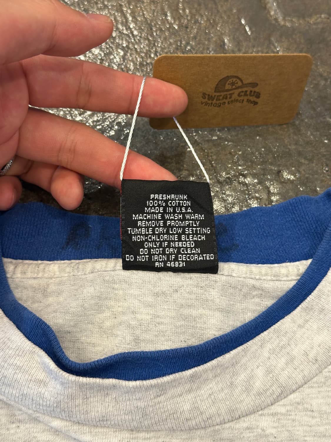 90s Made In USA 싱글스티치 링거티 XL 상품이미지6