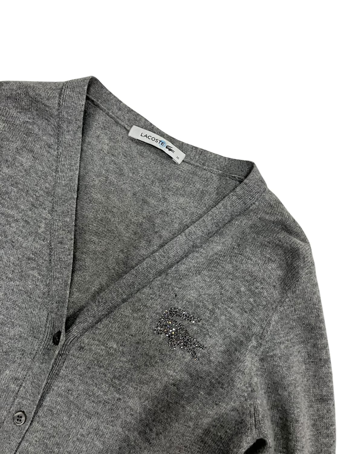 라코스테 그레이 가디건 36 상품이미지2