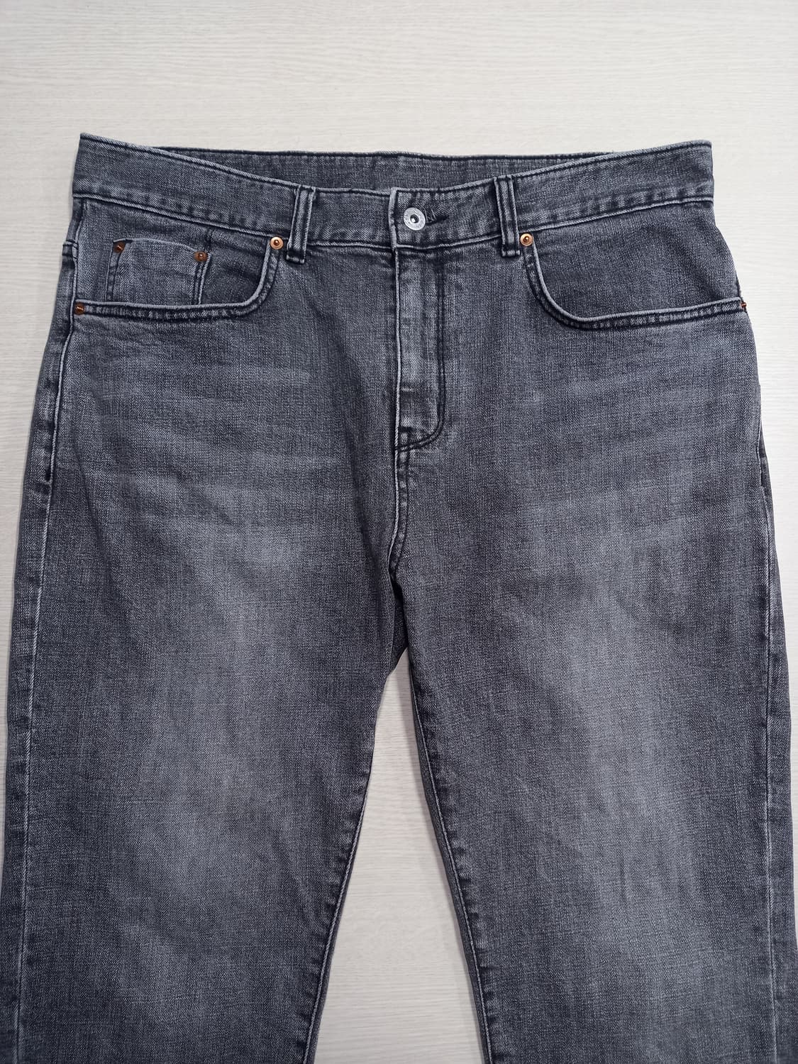 34 HALB KREIS Kor 스판 슬림일자진 다크그레이 34-538 상품이미지3