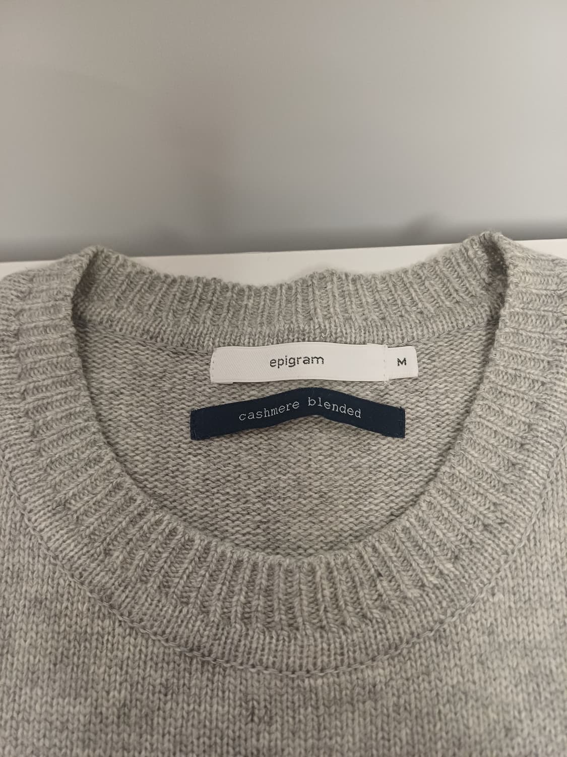 [100] 에피그램 캐시미어 블렌드 믹스 블록 니트 상품이미지4