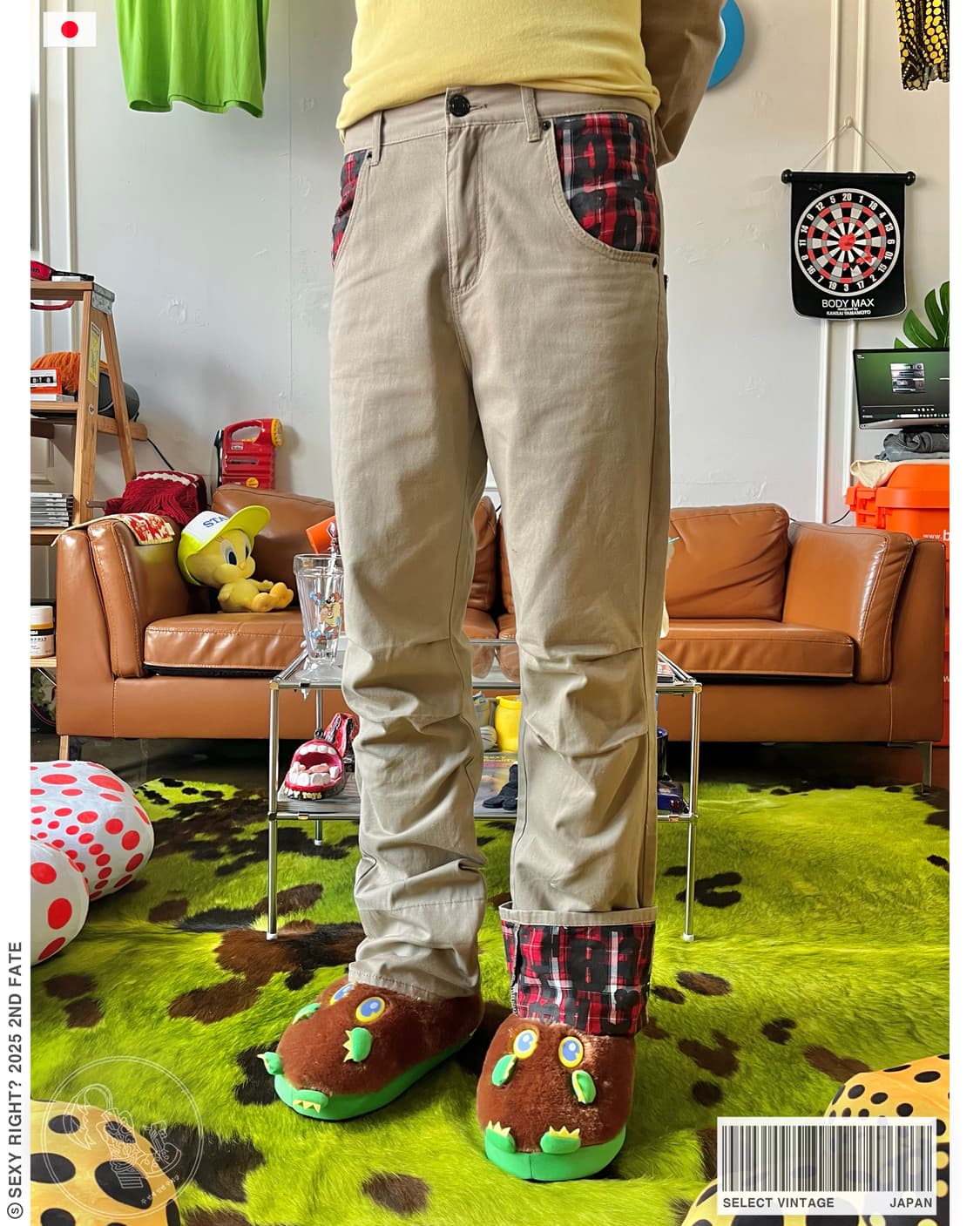 Japanese Vintage Check Docking Pants 상품이미지1