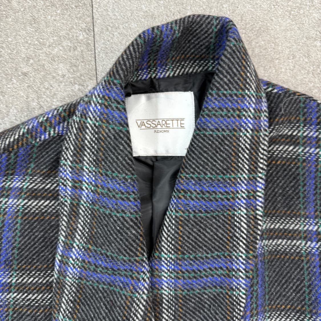 VASSARETTE 체크 코트 상품이미지5