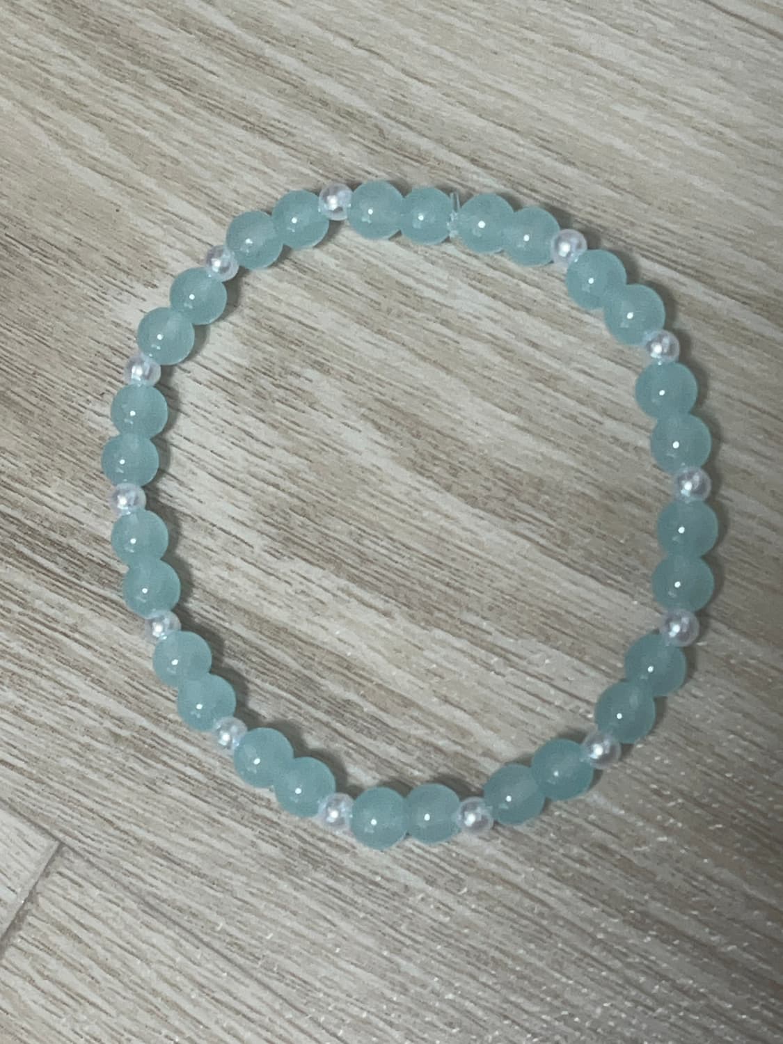 핸드메이드 수제 팔찌 | 라이트 블루 바다 팔찌 상품이미지1