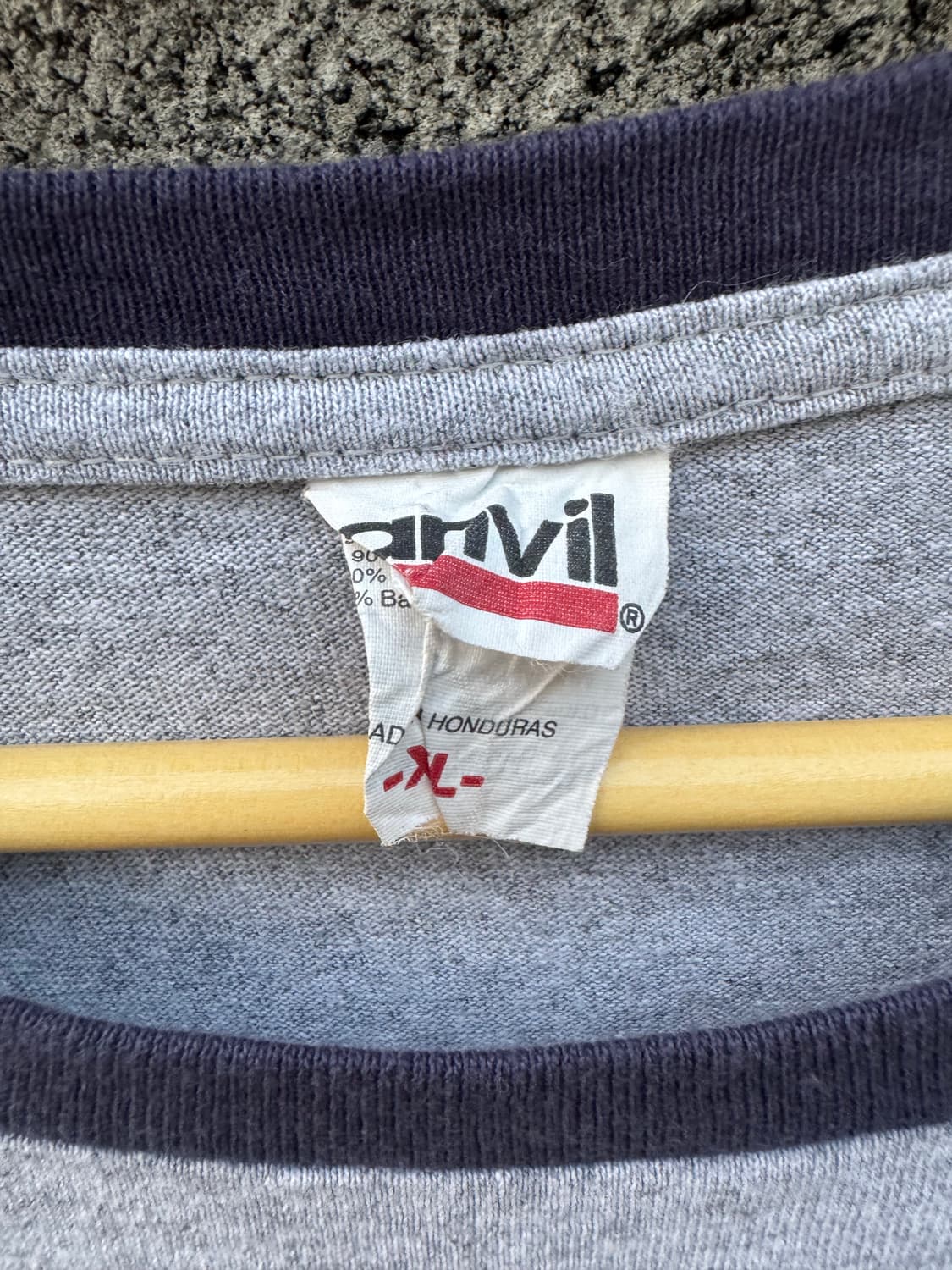 빈티지 anvil 프린팅 링거티 반팔 티셔츠 xl 상품이미지3