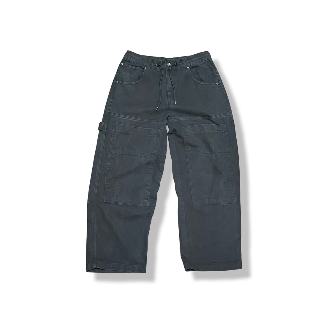 [34] 파머스마켓 블랙 더블니 워크 팬츠 상품이미지1