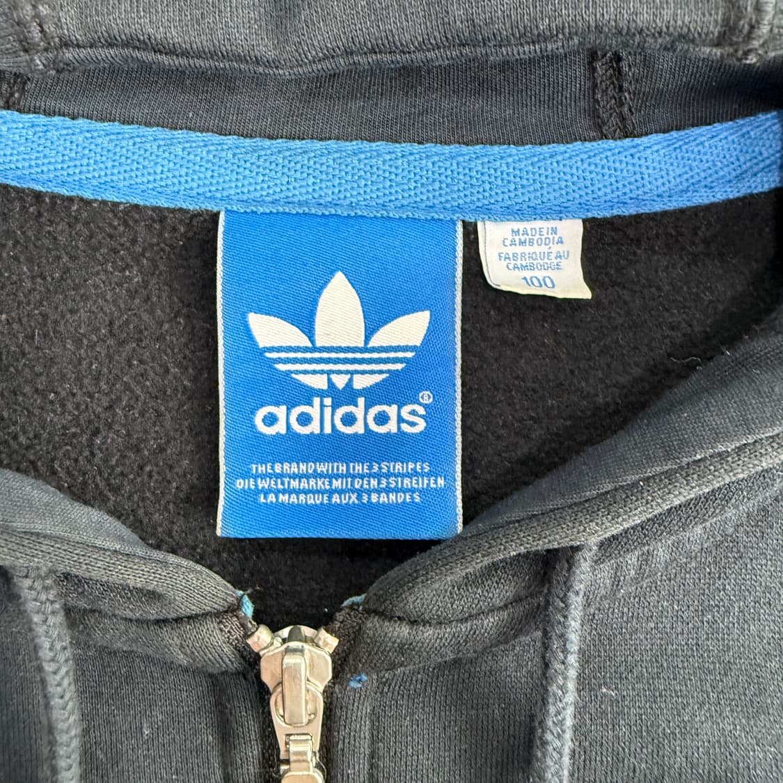 Adidas 아디다스 파이버드 블랙 후드집업 상품이미지4
