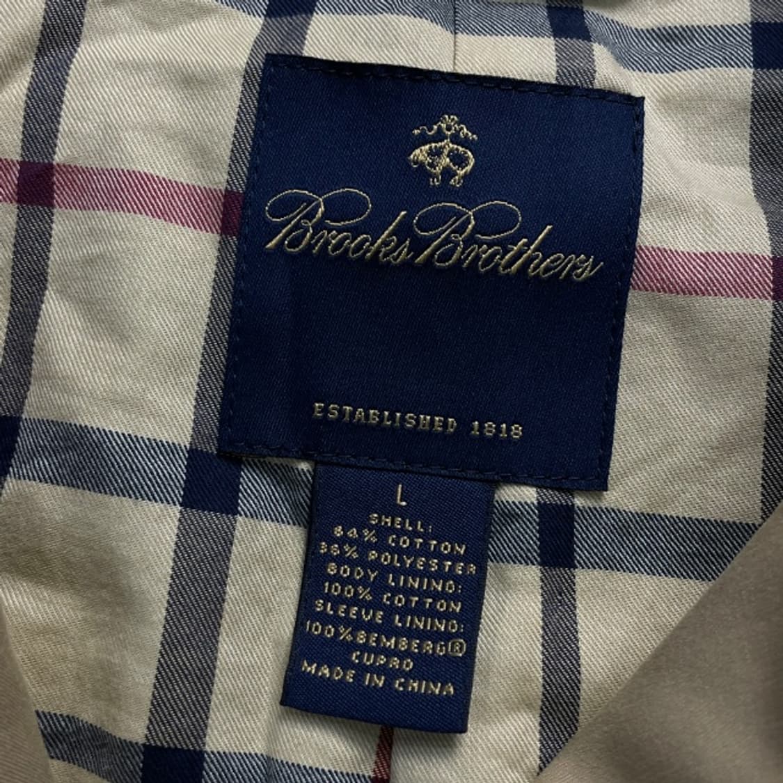 100 브룩스브라더스 트렌치 코트  상품이미지3