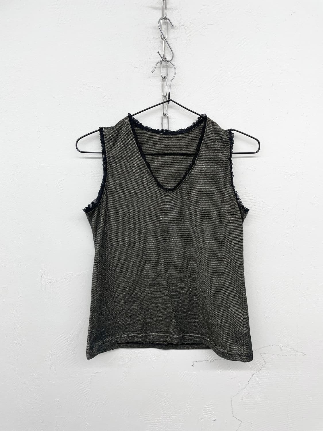 블랙 골드 쉬머 슬리브리스 상품이미지4