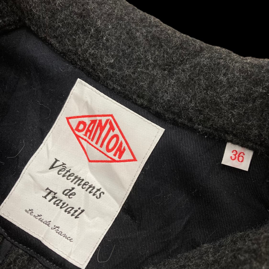 DANTON 단톤 차콜 그레이 모직 자켓 상품이미지6