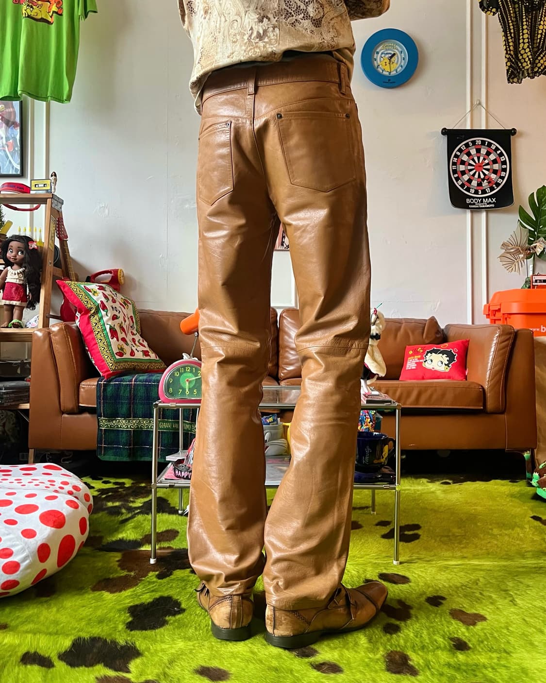 1990s FICCE Real Lambskin Leather Pants 상품이미지2