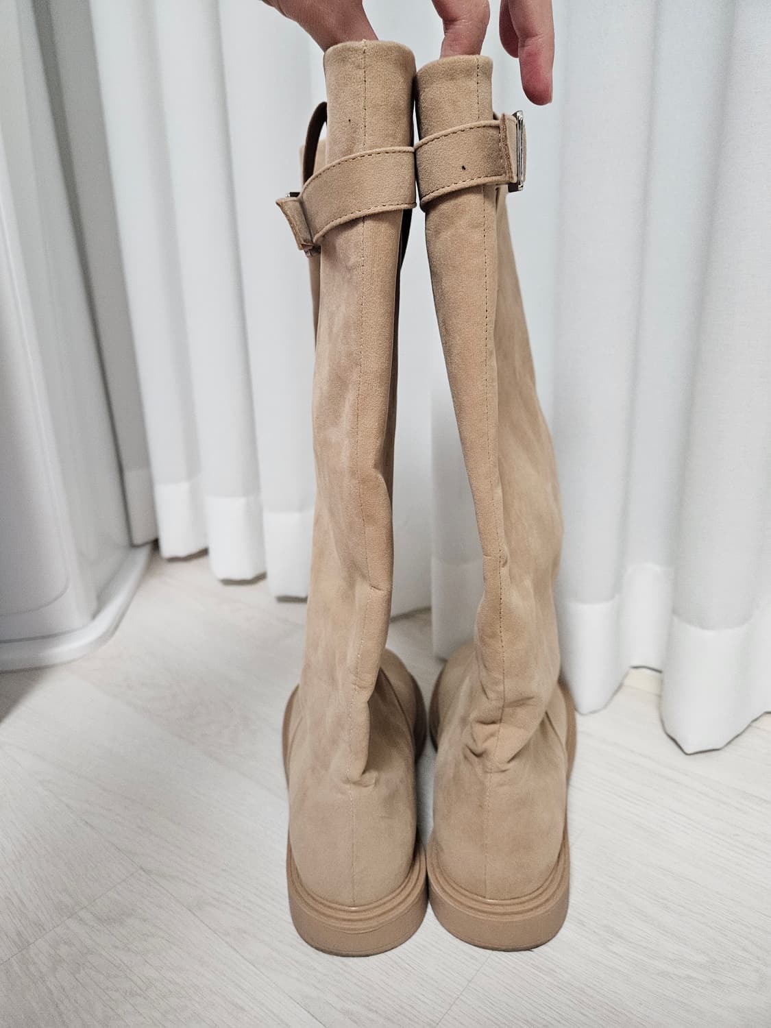 스웨이드 버클 롱부츠 245mm 상품이미지7