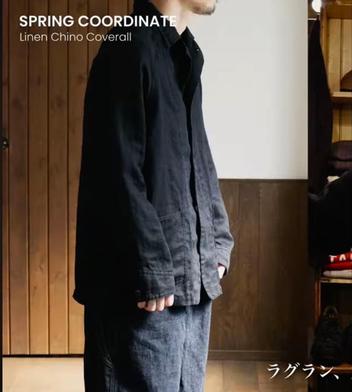 네스트로브컨팩트 린넨 치노 캔버스 커버올 자켓 상품이미지3