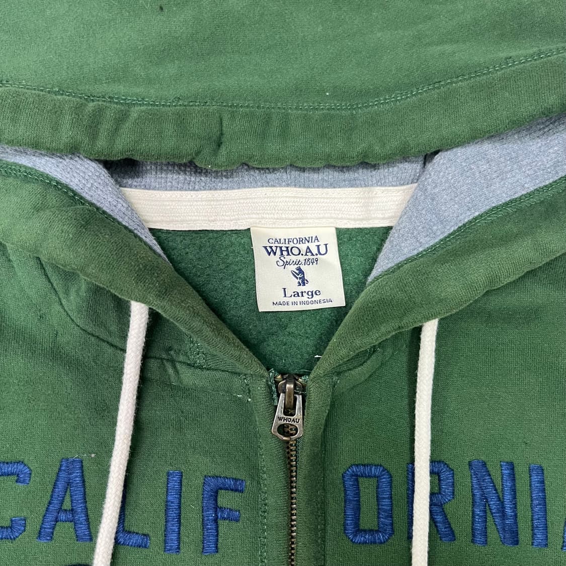 Who.A.U green hood zip-up 상품이미지6