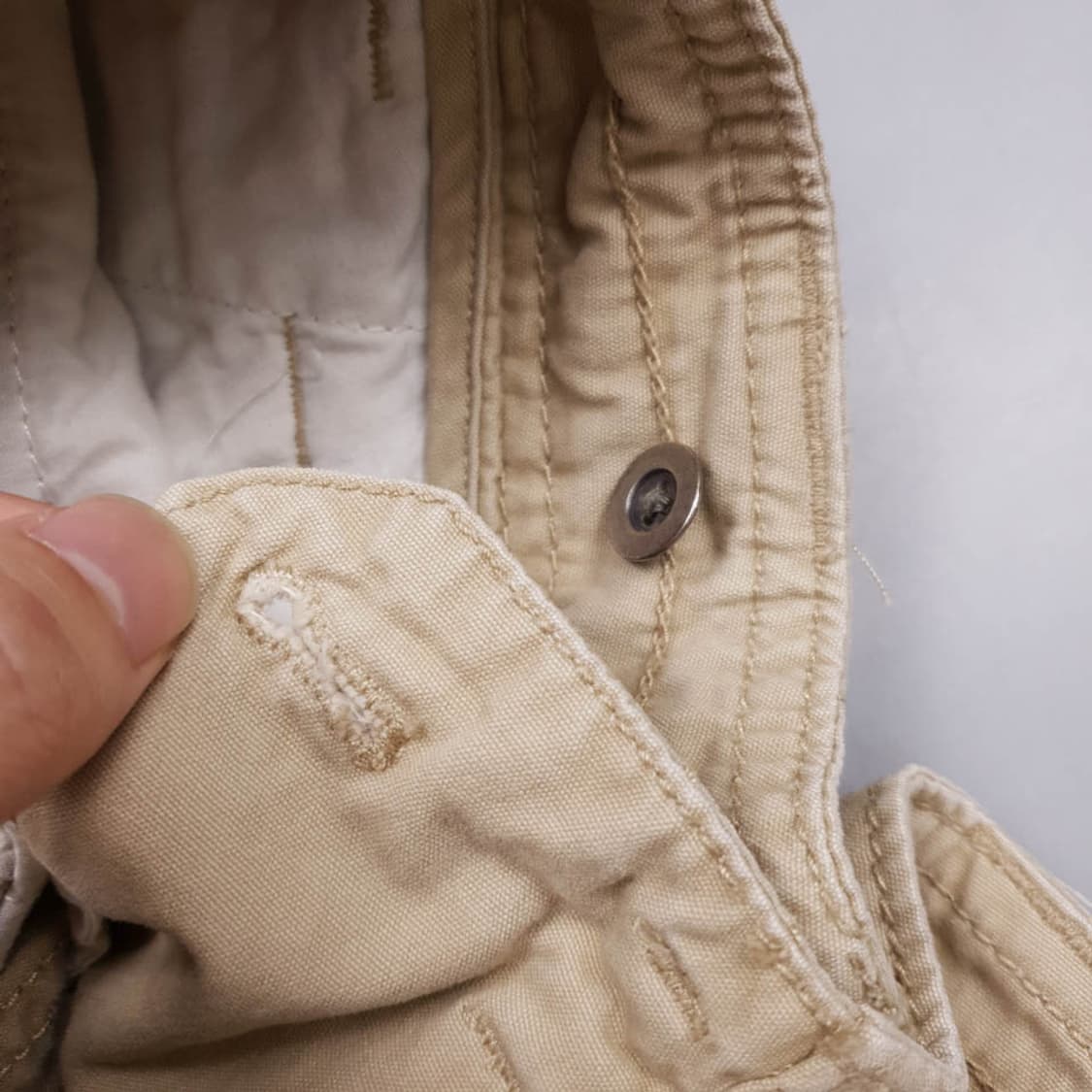 폴로랄프로렌 베이지 포켓 힙패치 더블레이어 로우라이즈  상품이미지9