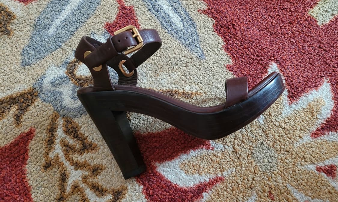 폴로 랄프로렌 컬렉션 퍼플라벨 여성 가죽샌들 235(6.5) 상품이미지8