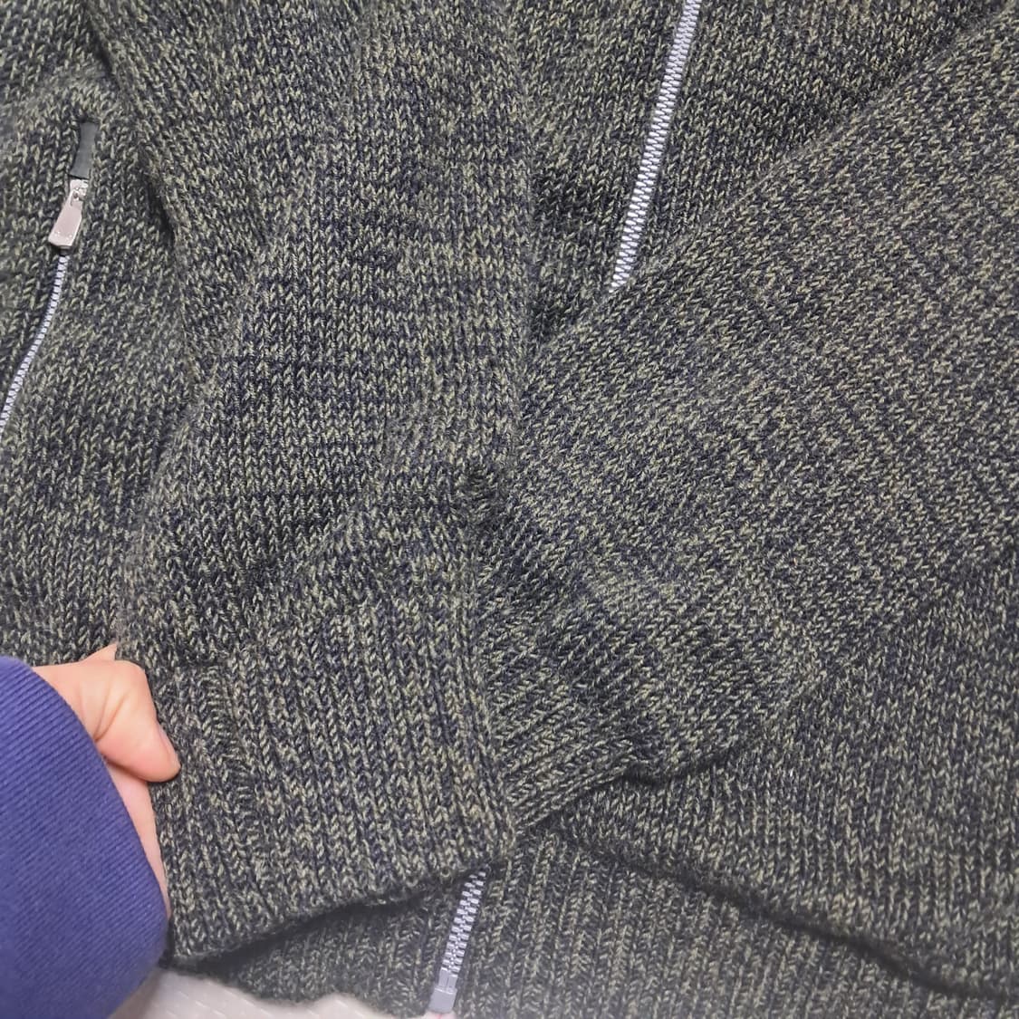 루이까스텔 남성 방풍모니트 집업 가디건 110(상태상급) 상품이미지4