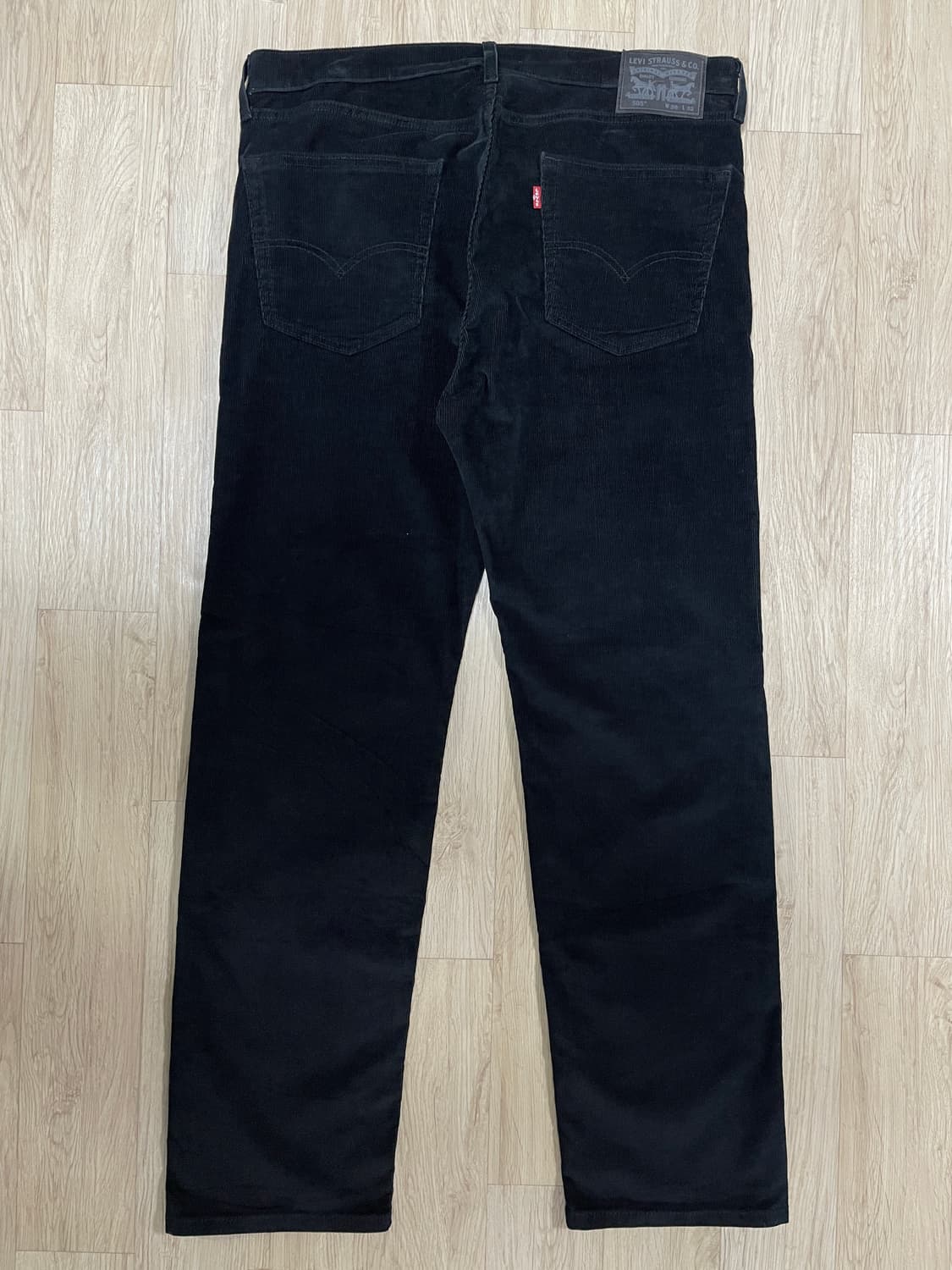 36) 리바이스 매장판 505 일자핏 블랙 코듀로이 팬츠(새제품)LVC 상품이미지3