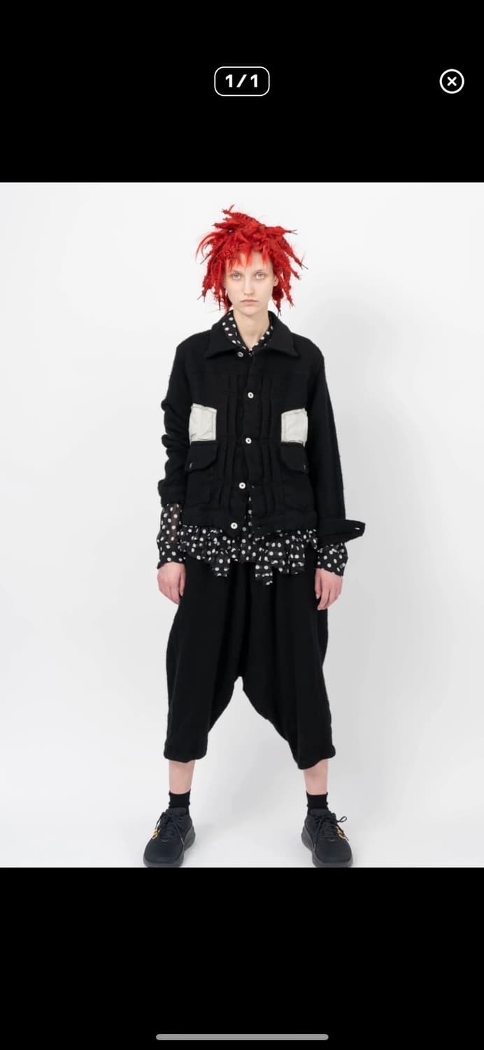 꼼데가르송 축융울 트러커 자켓 XL 상품이미지3