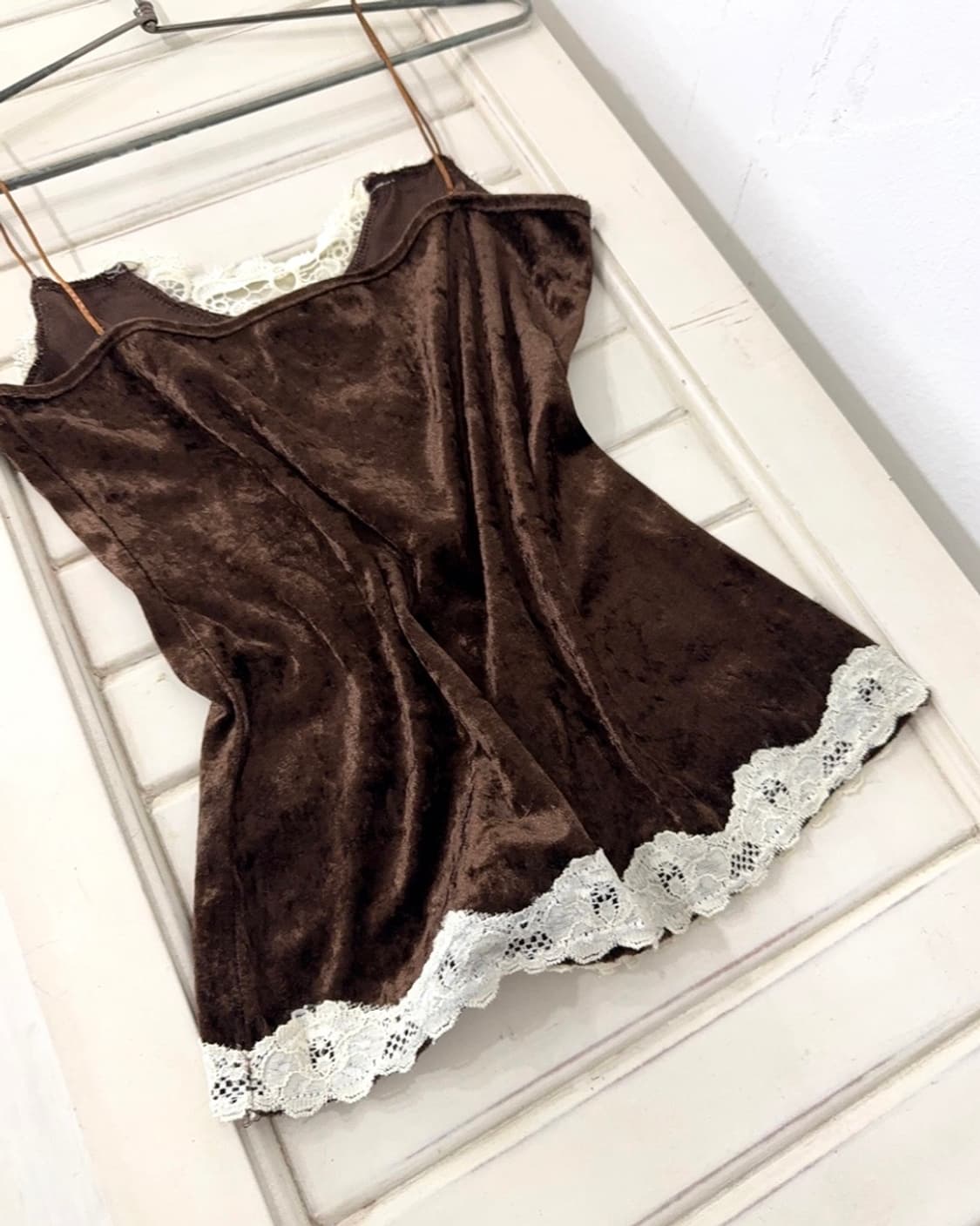 Fairy Deep Brown Velvet Sleeveless  상품이미지10