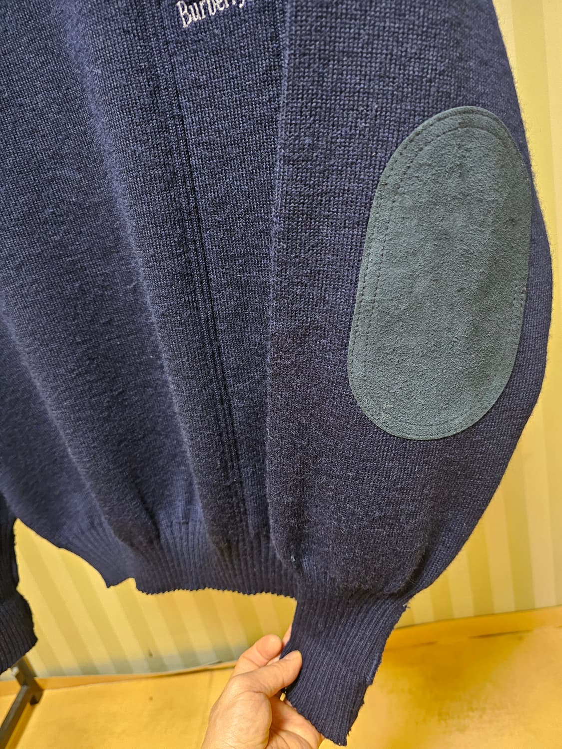 버버리 코만도 니트 울 L 상품이미지6