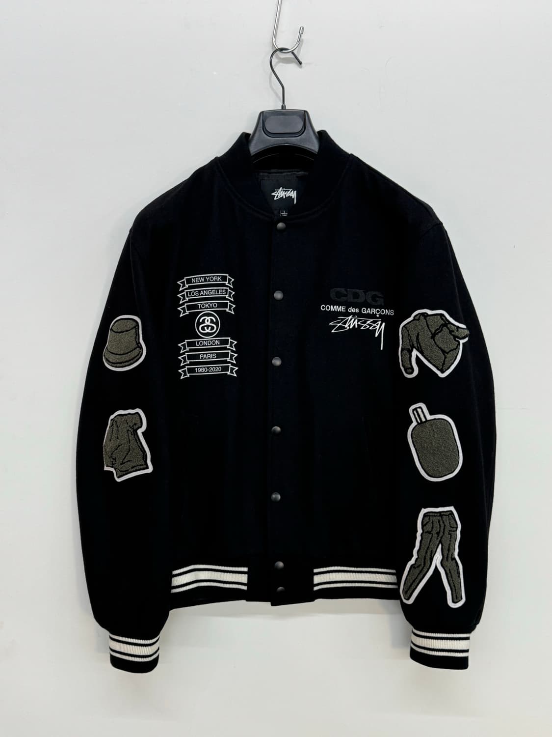 스투시 X CDG 40주년 바시티 자켓 상품이미지1