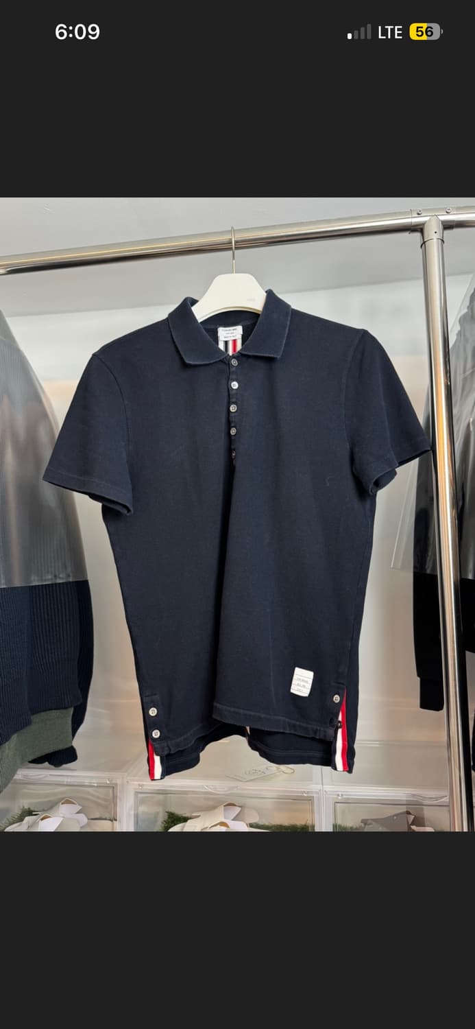 톰브라운 백삼선 스트라이프 카라티셔츠 상품이미지1