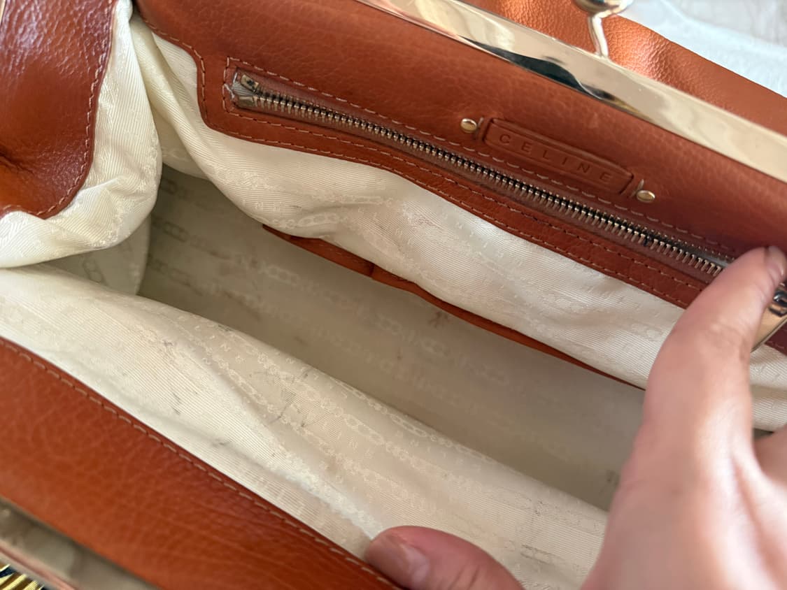 빈티지 셀린느  레더 숄더백  상품이미지7