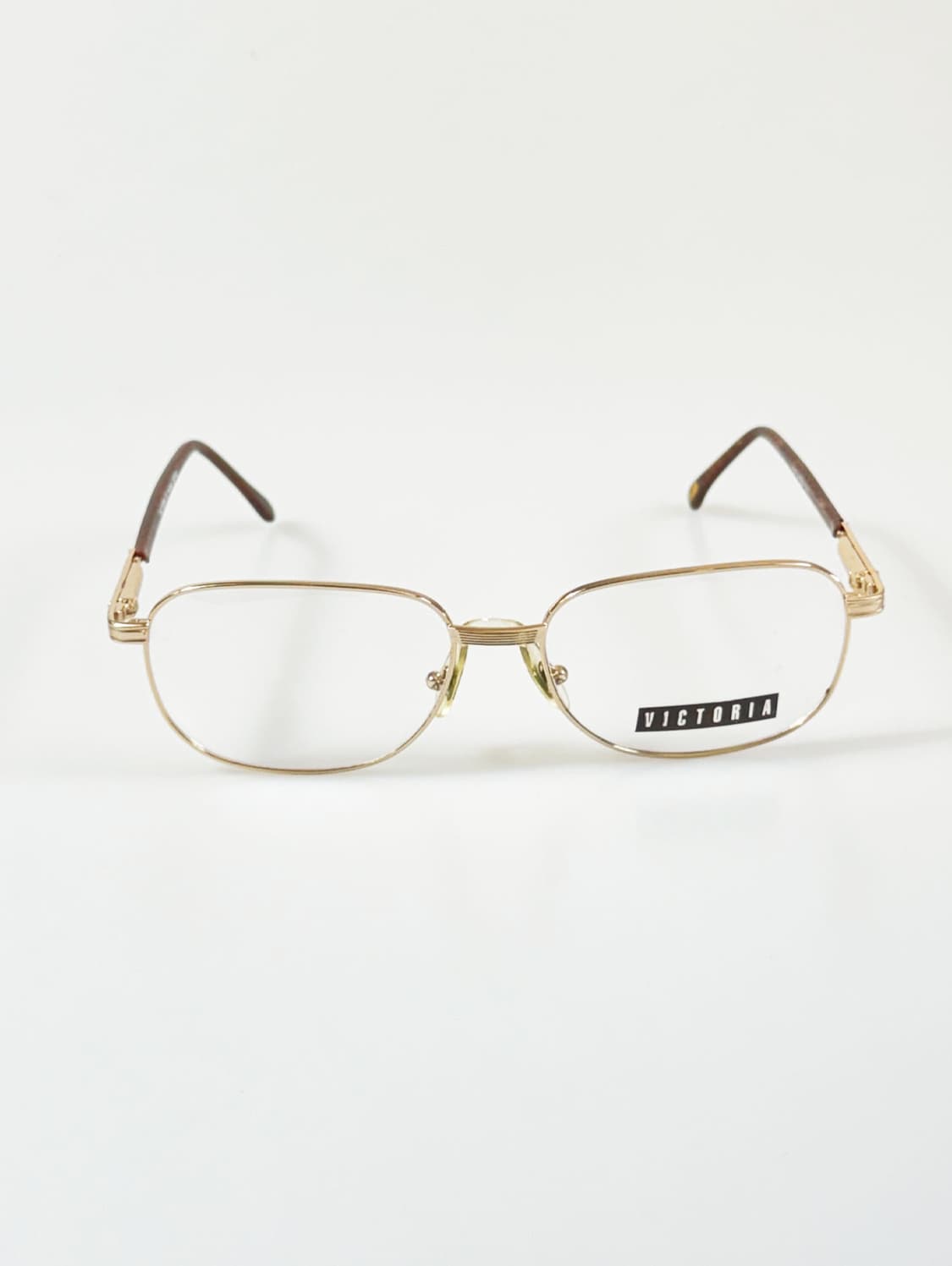 90s VICTORIA 옵티컬 맷골드 클래식 스퀘어 빈티지 안경 상품이미지2