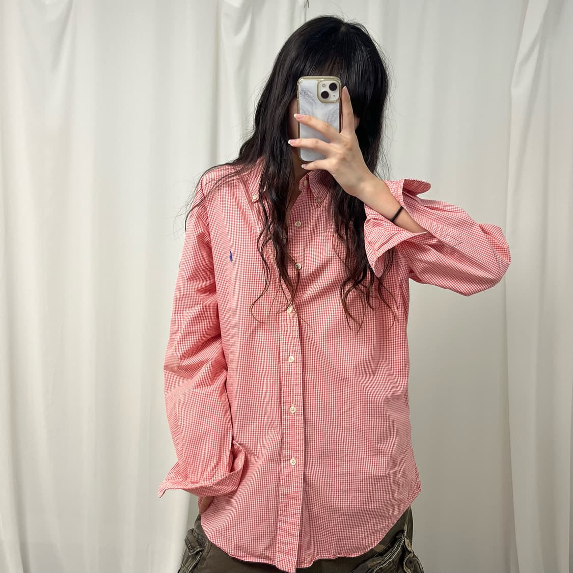 Polo red gingham check shirt  상품이미지2