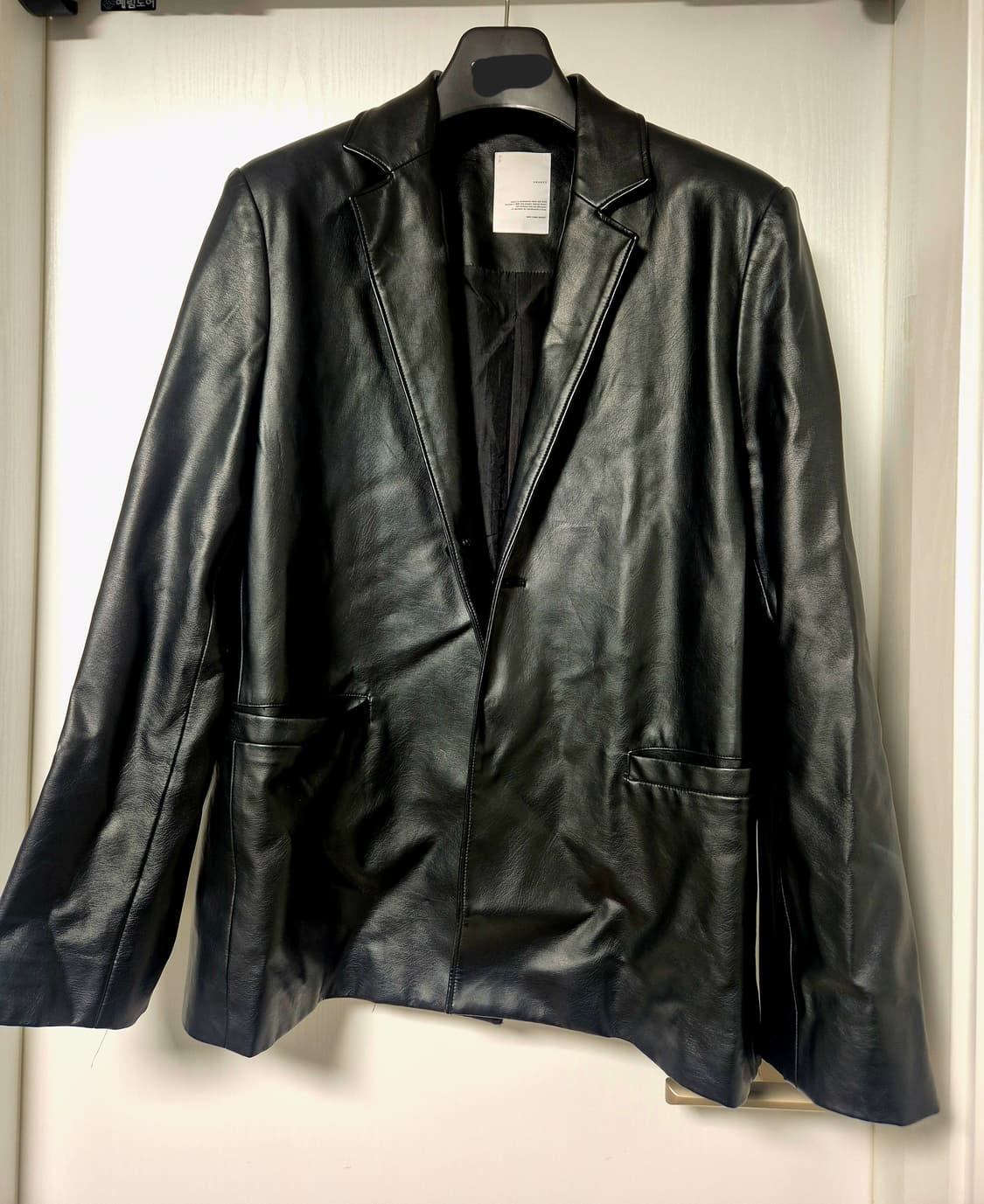 빈티지 페이크레더 블레이저 상품이미지2