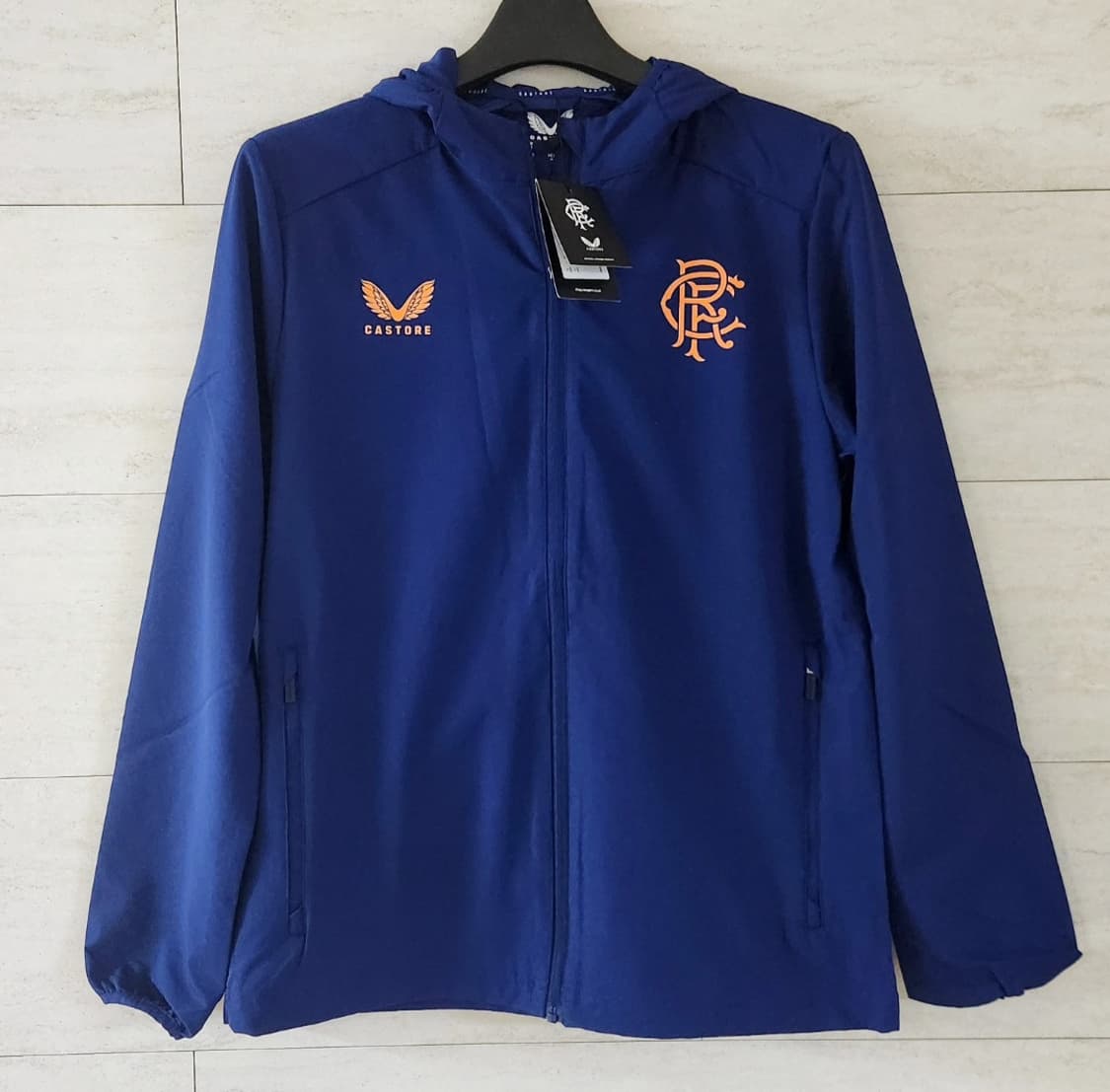 (새상품/L)레인저스 후드 집업 자켓 풀집 바람막이 축구 캐스토어 상품이미지2