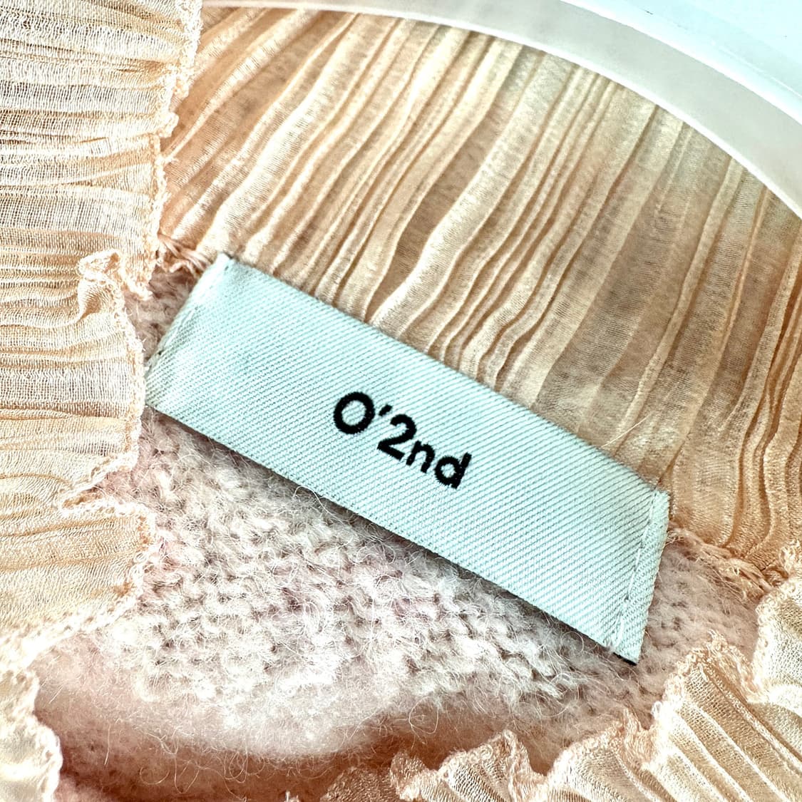 오즈세컨 22 레이어드 니트 탑 상품이미지2