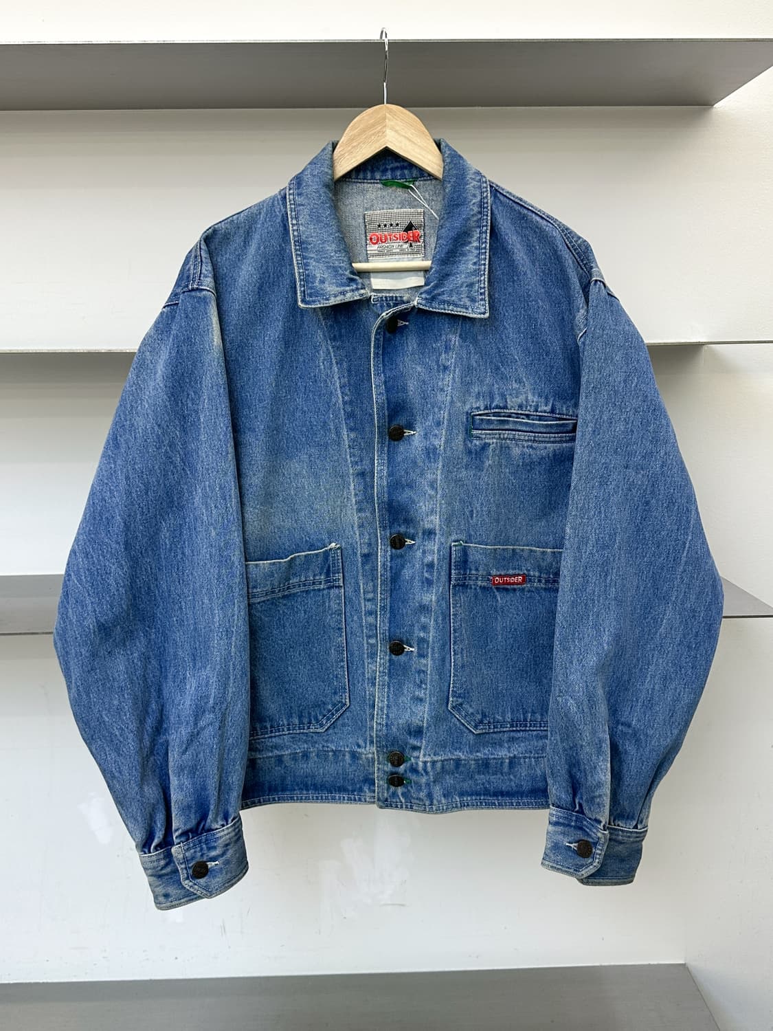 아웃사이더 90s 이태리 메이드 데님 자켓 상품이미지1