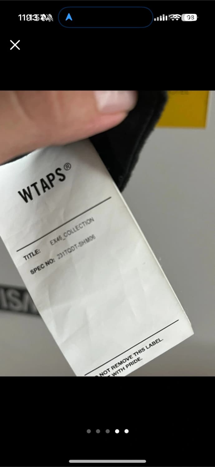 Wtaps 반팔 티셔츠 블랙 19만 상품이미지3