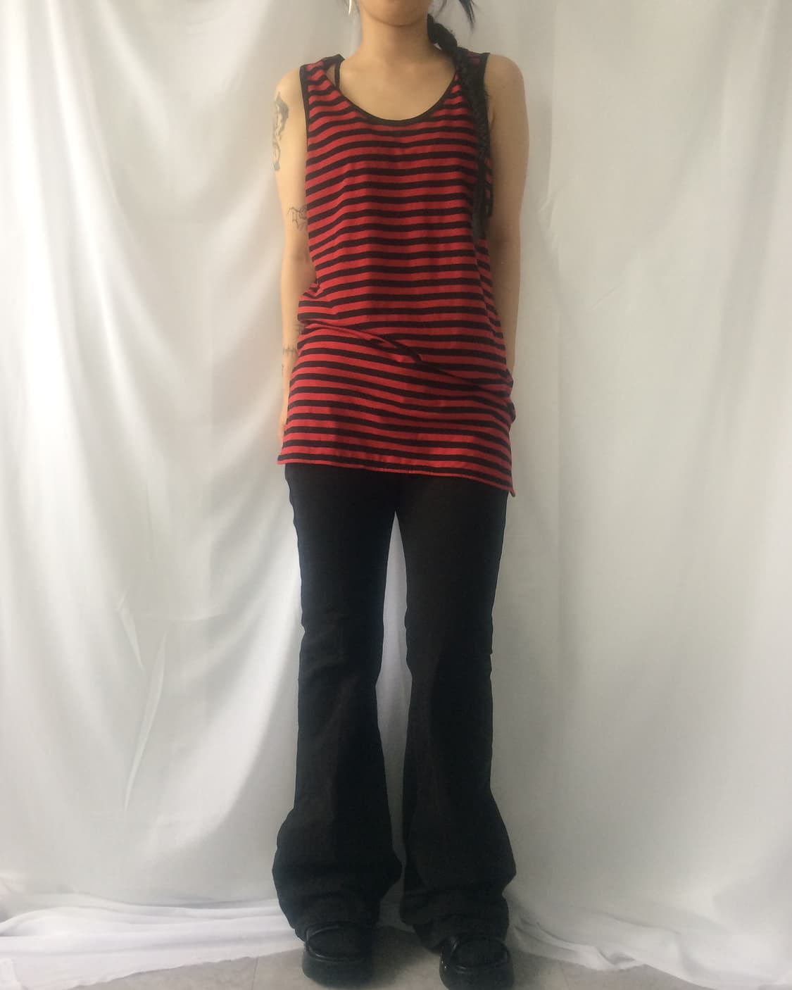 Stripe pattern sleeveless 상품이미지1